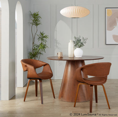 Lumisource Curvo Upholstered Chair - Set of 2