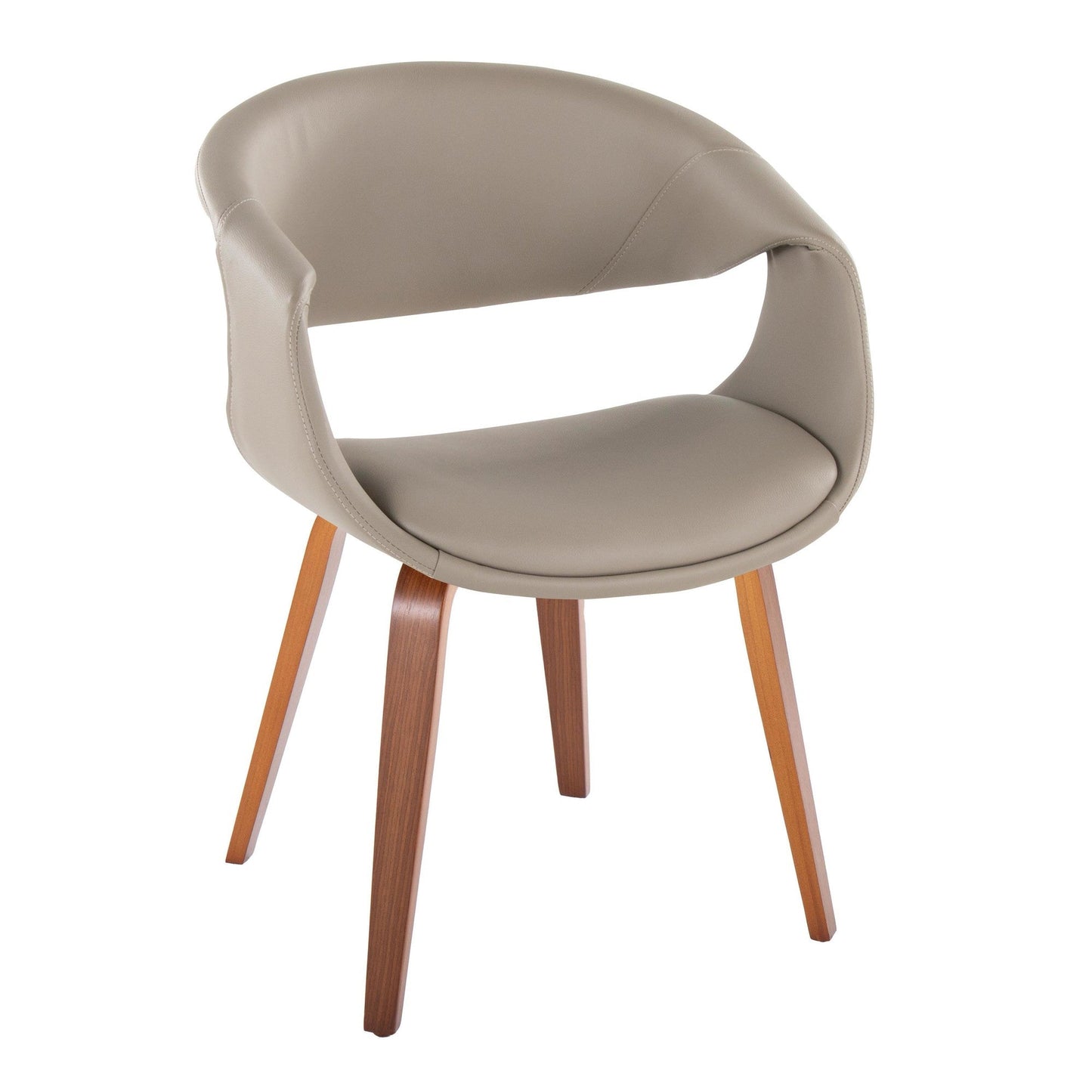 Lumisource Curvo Upholstered Chair - Set of 2