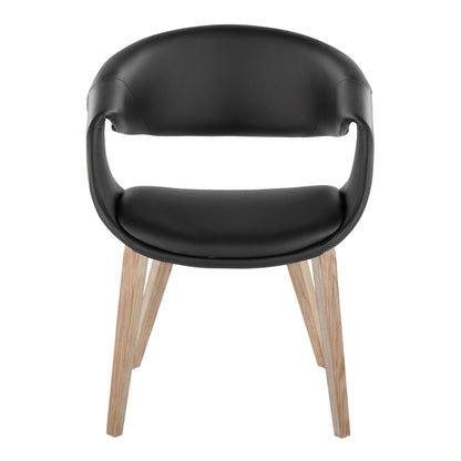 Lumisource Curvo Upholstered Chair - Set of 2