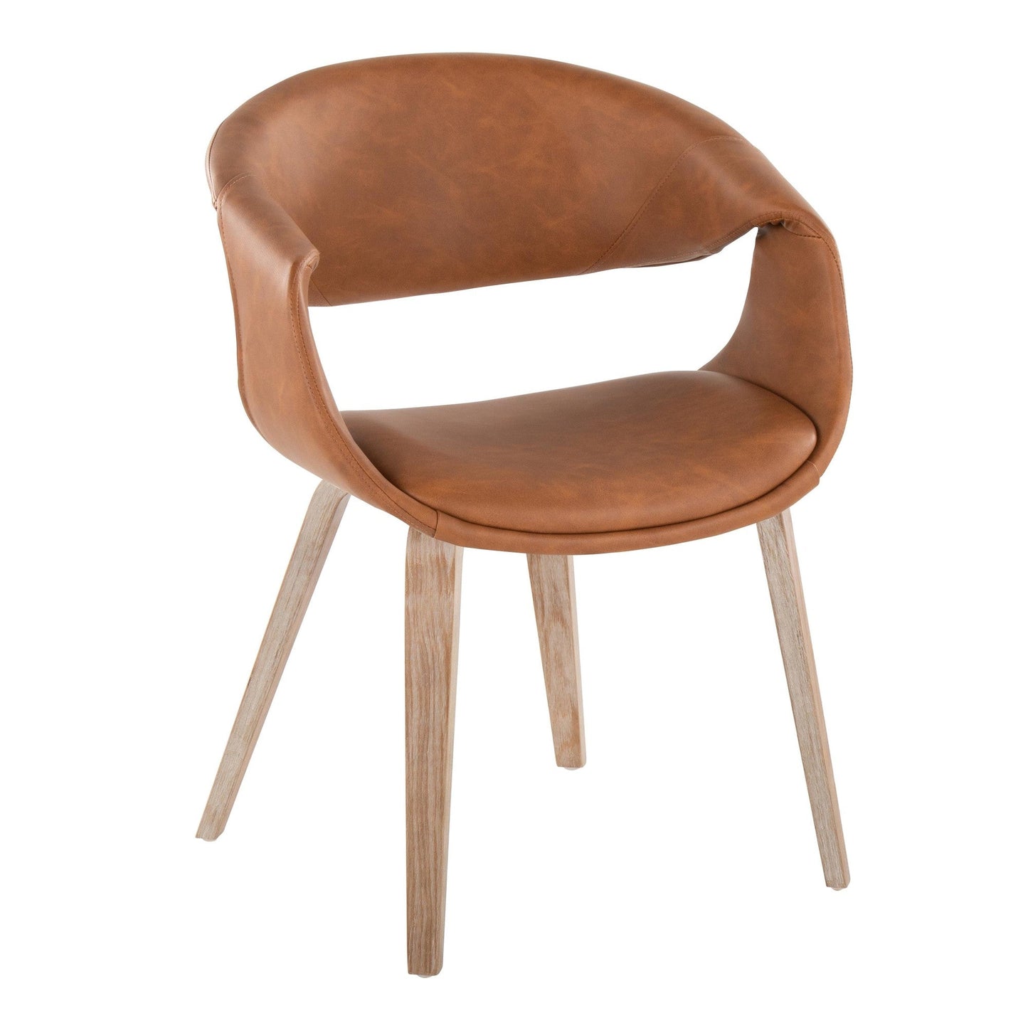 Lumisource Curvo Upholstered Chair - Set of 2