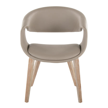 Lumisource Curvo Upholstered Chair - Set of 2