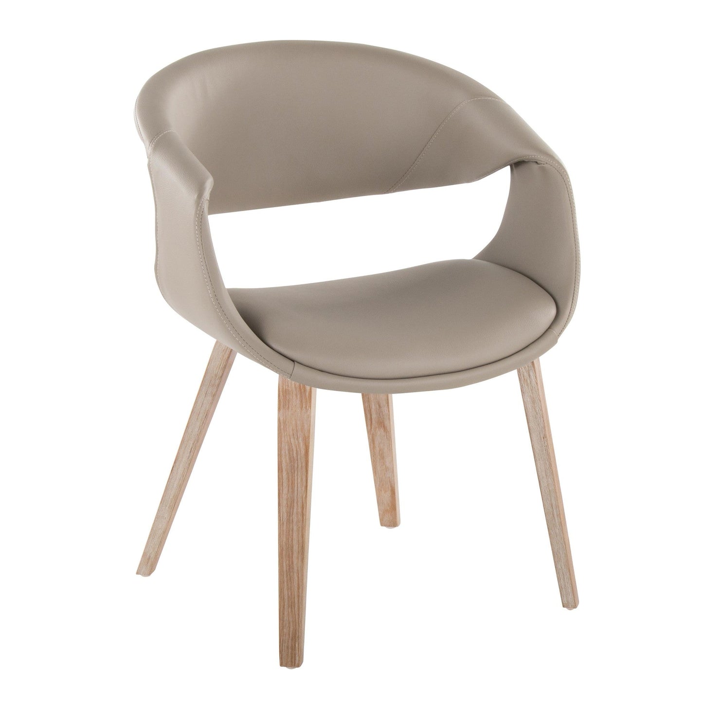 Lumisource Curvo Upholstered Chair - Set of 2