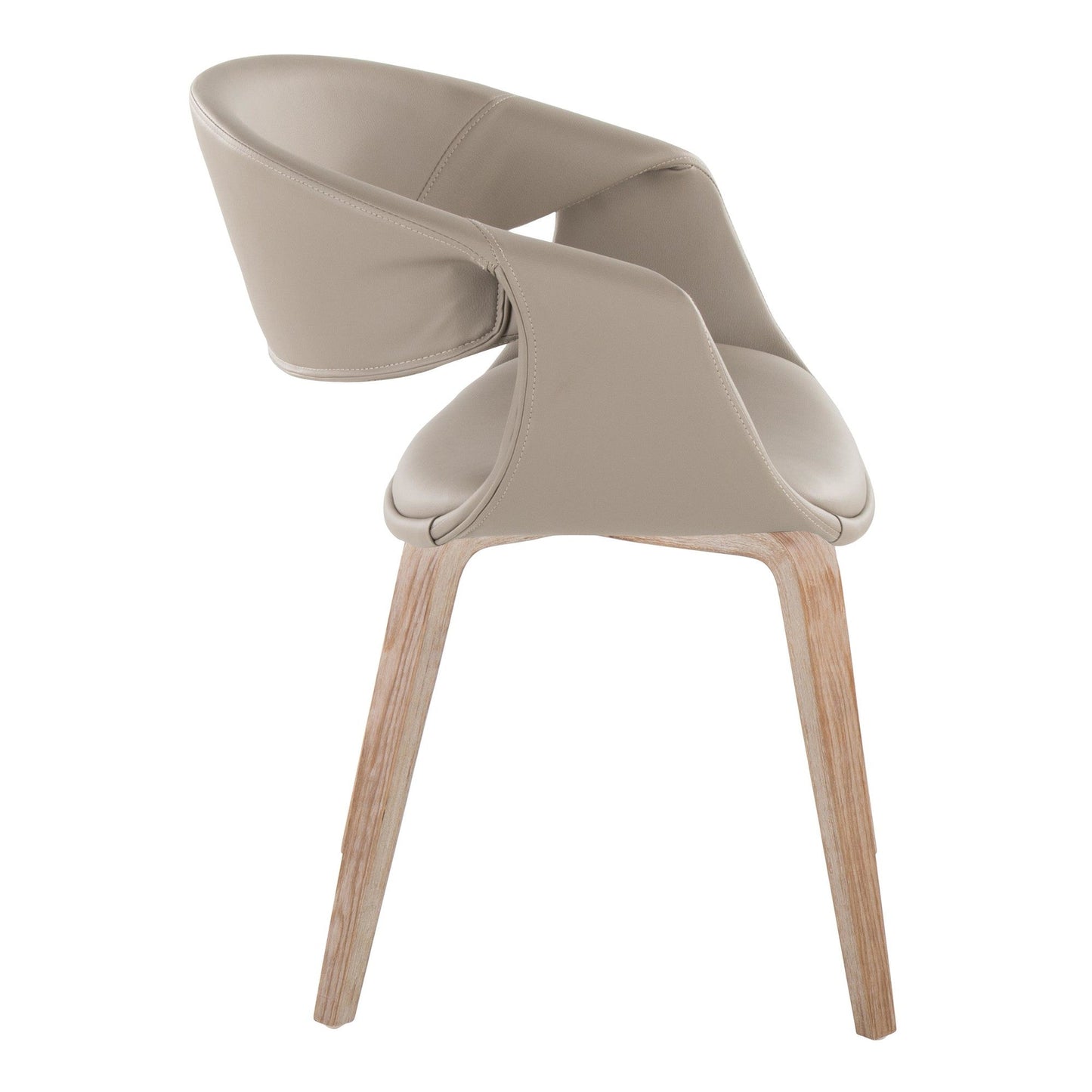 Lumisource Curvo Upholstered Chair - Set of 2