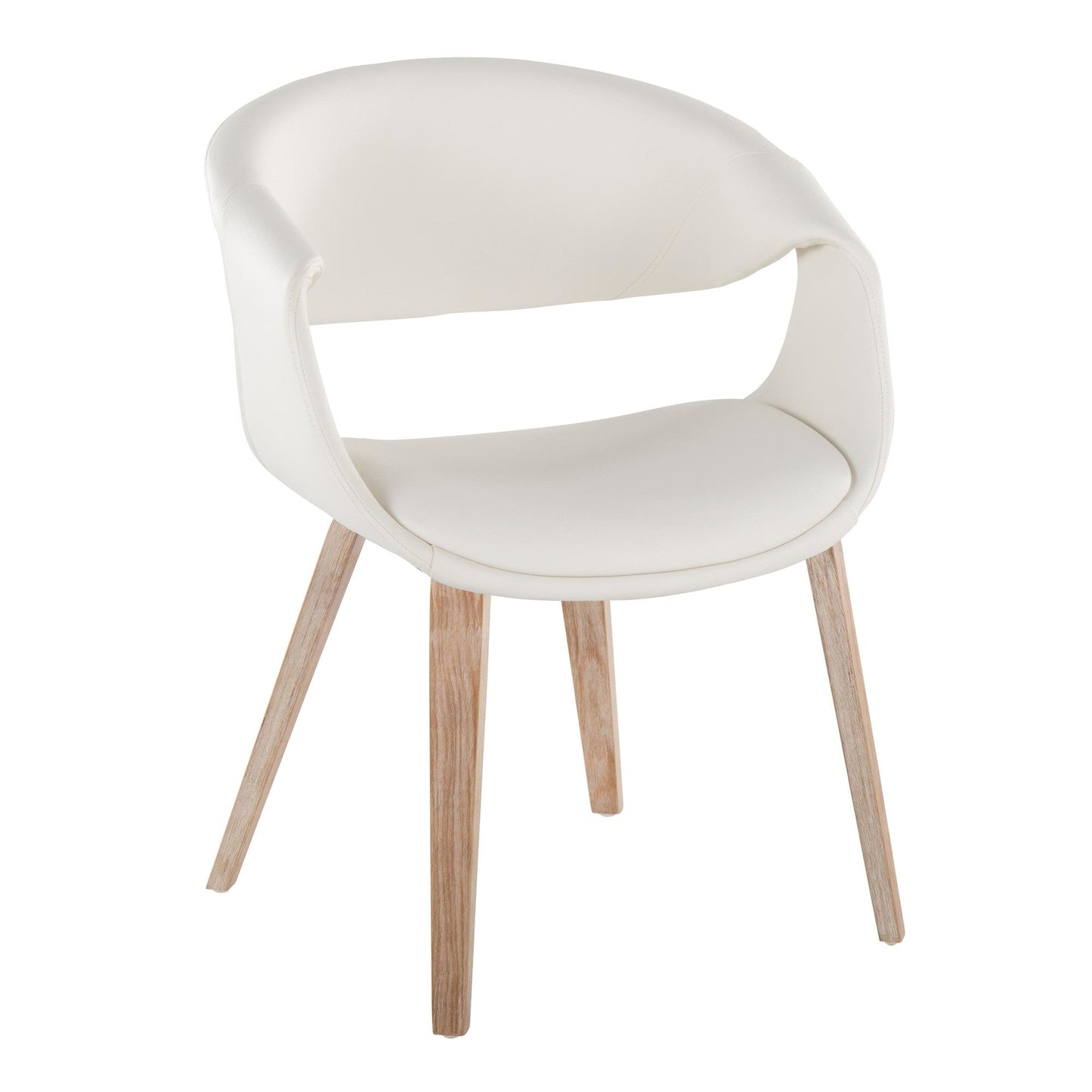 Lumisource Curvo Upholstered Chair - Set of 2