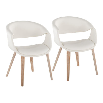 Lumisource Curvo Upholstered Chair - Set of 2