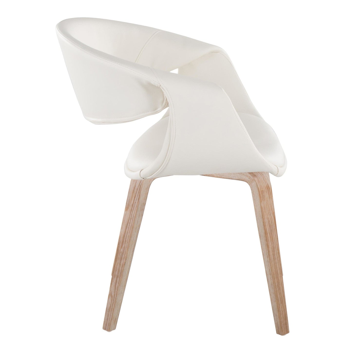Lumisource Curvo Upholstered Chair - Set of 2