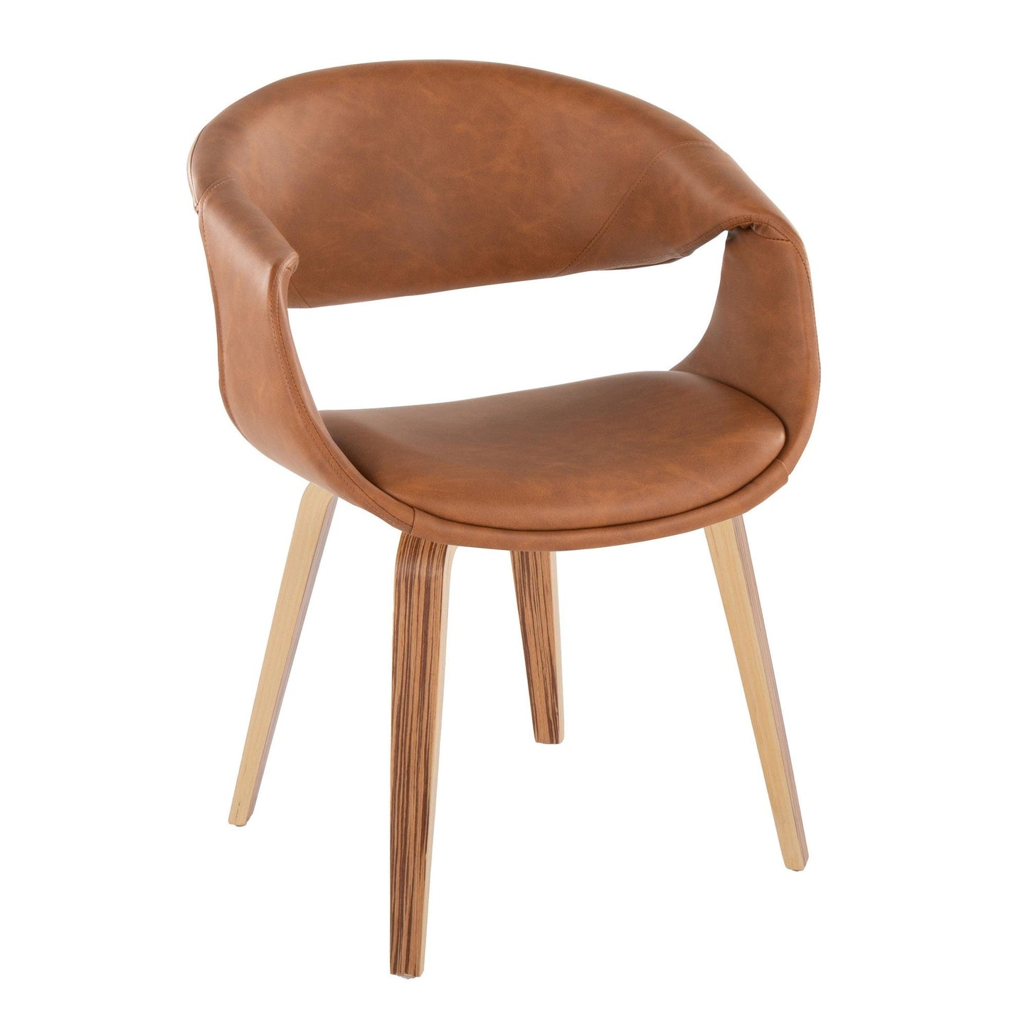 Lumisource Curvo Upholstered Chair - Set of 2