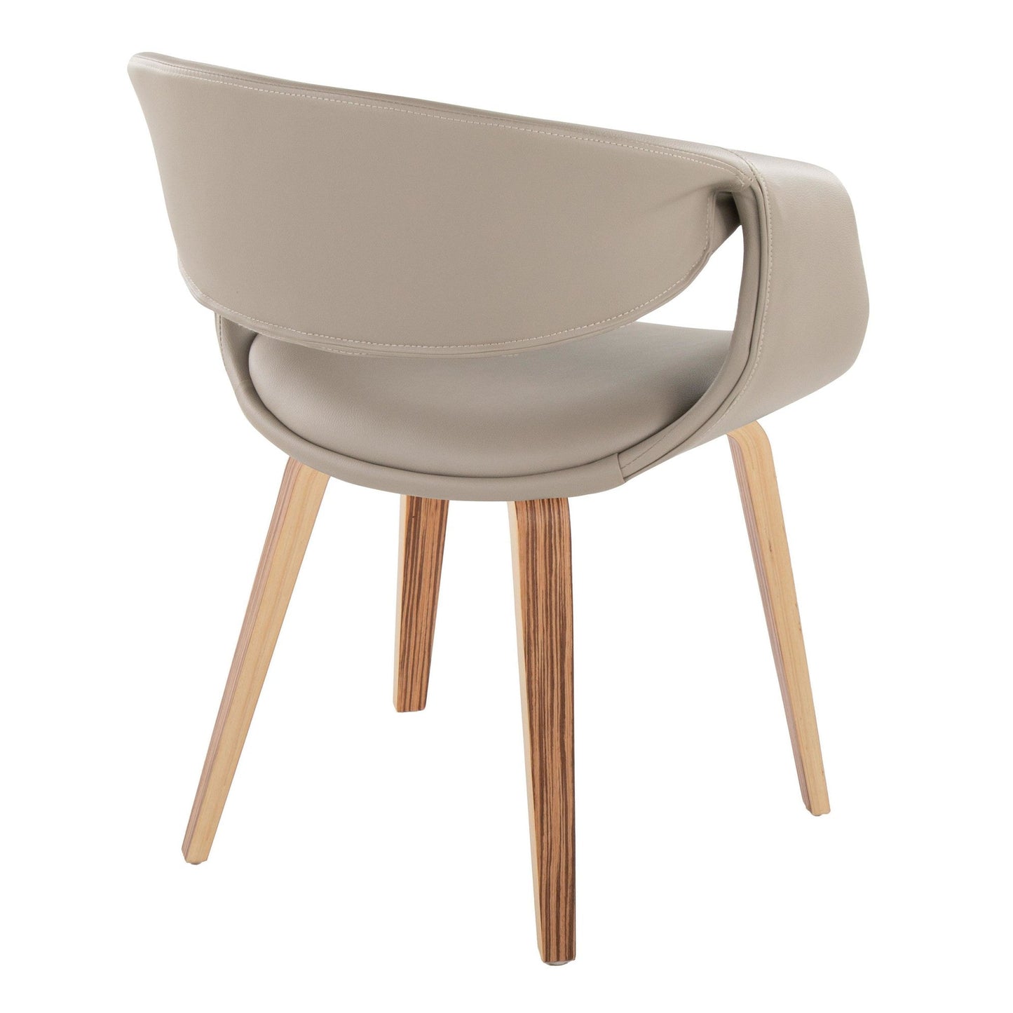 Lumisource Curvo Upholstered Chair - Set of 2
