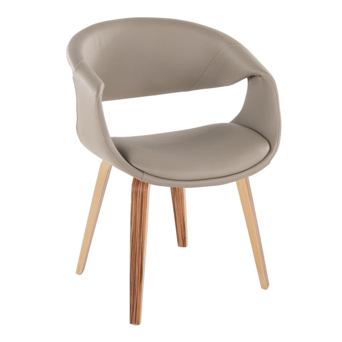 Lumisource Curvo Upholstered Chair - Set of 2