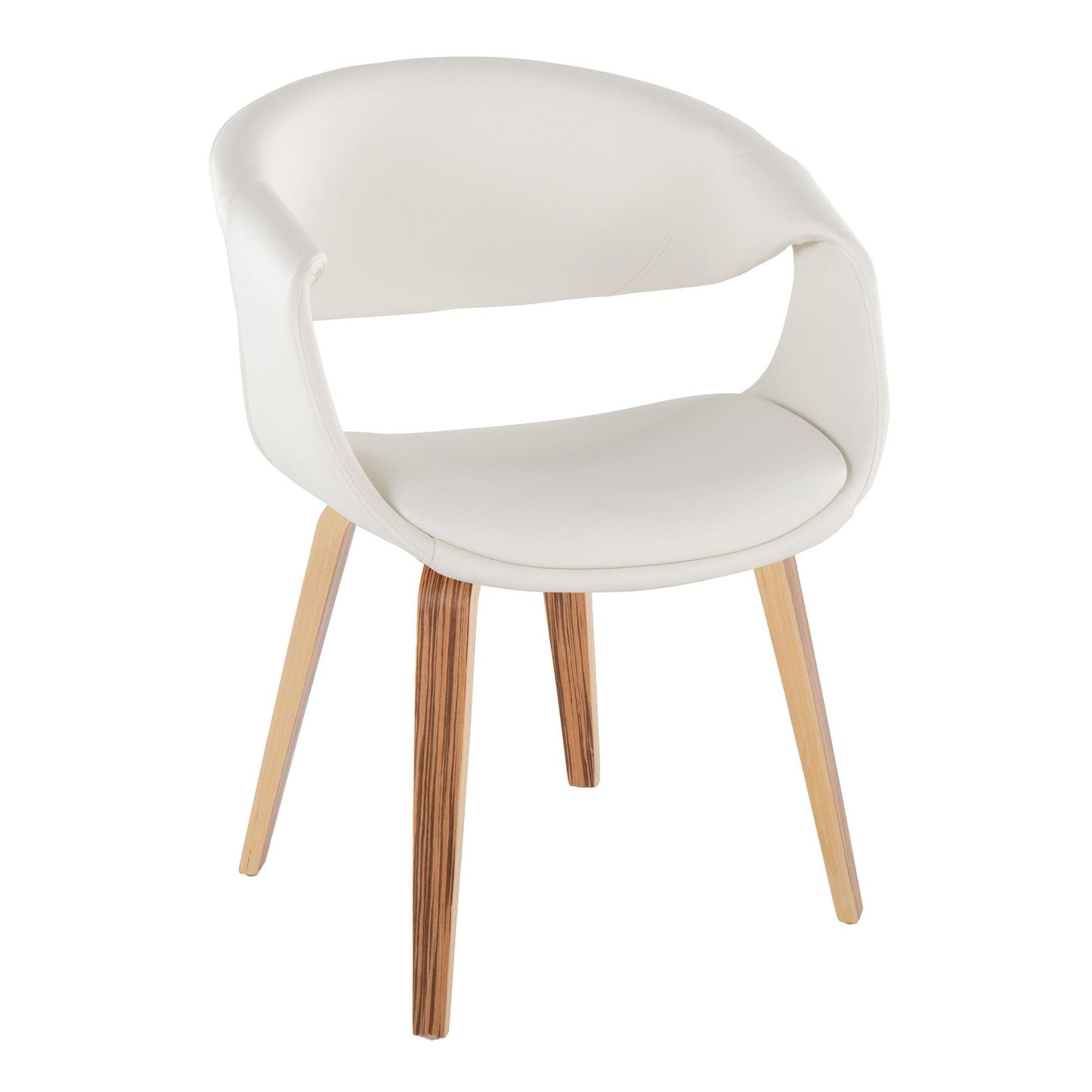 Lumisource Curvo Upholstered Chair - Set of 2