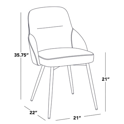 Majestic Office Furniture Upholstered Chair - Set of 2