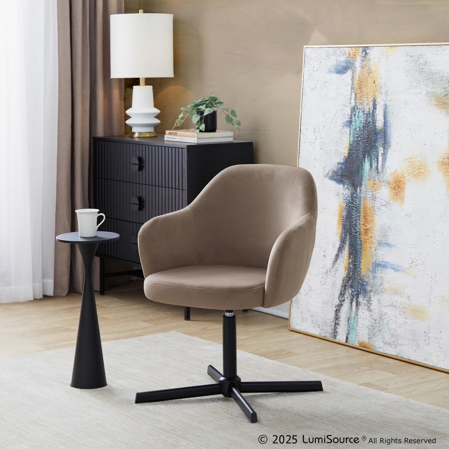 Majestic Office Furniture 22" Metal Side Table