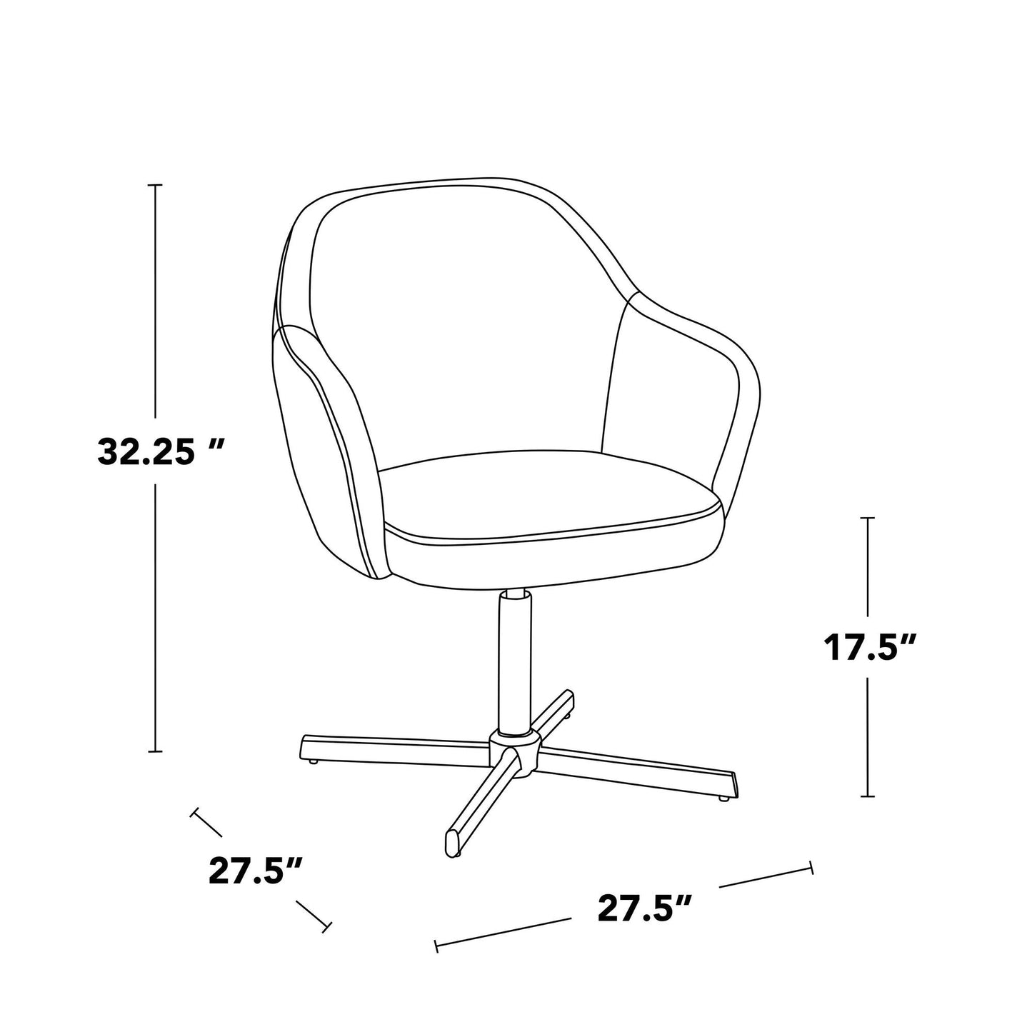 Majestic Office Furniture Swivel Accent Chair