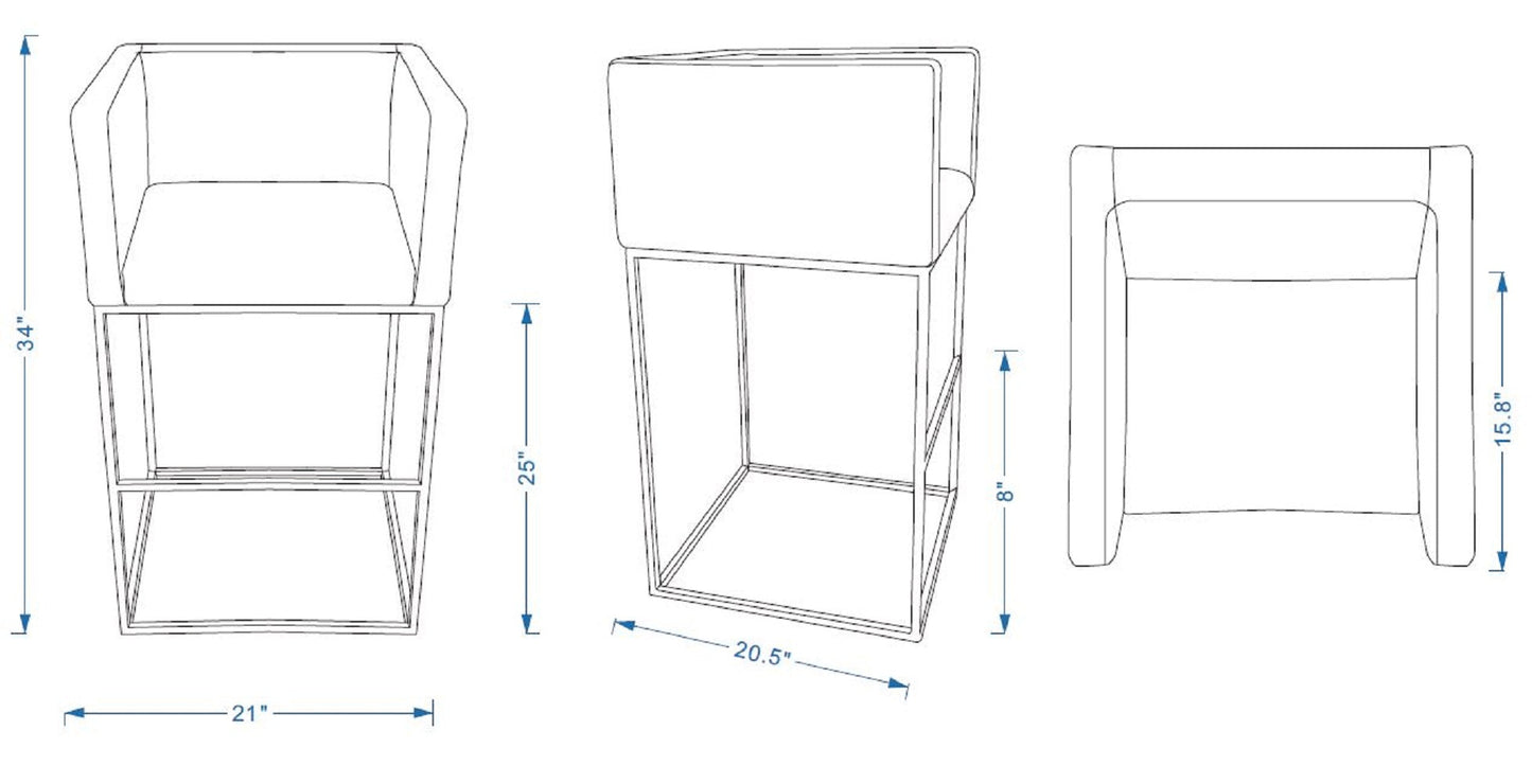 Manhattan Comfort Embassy Counter Stool