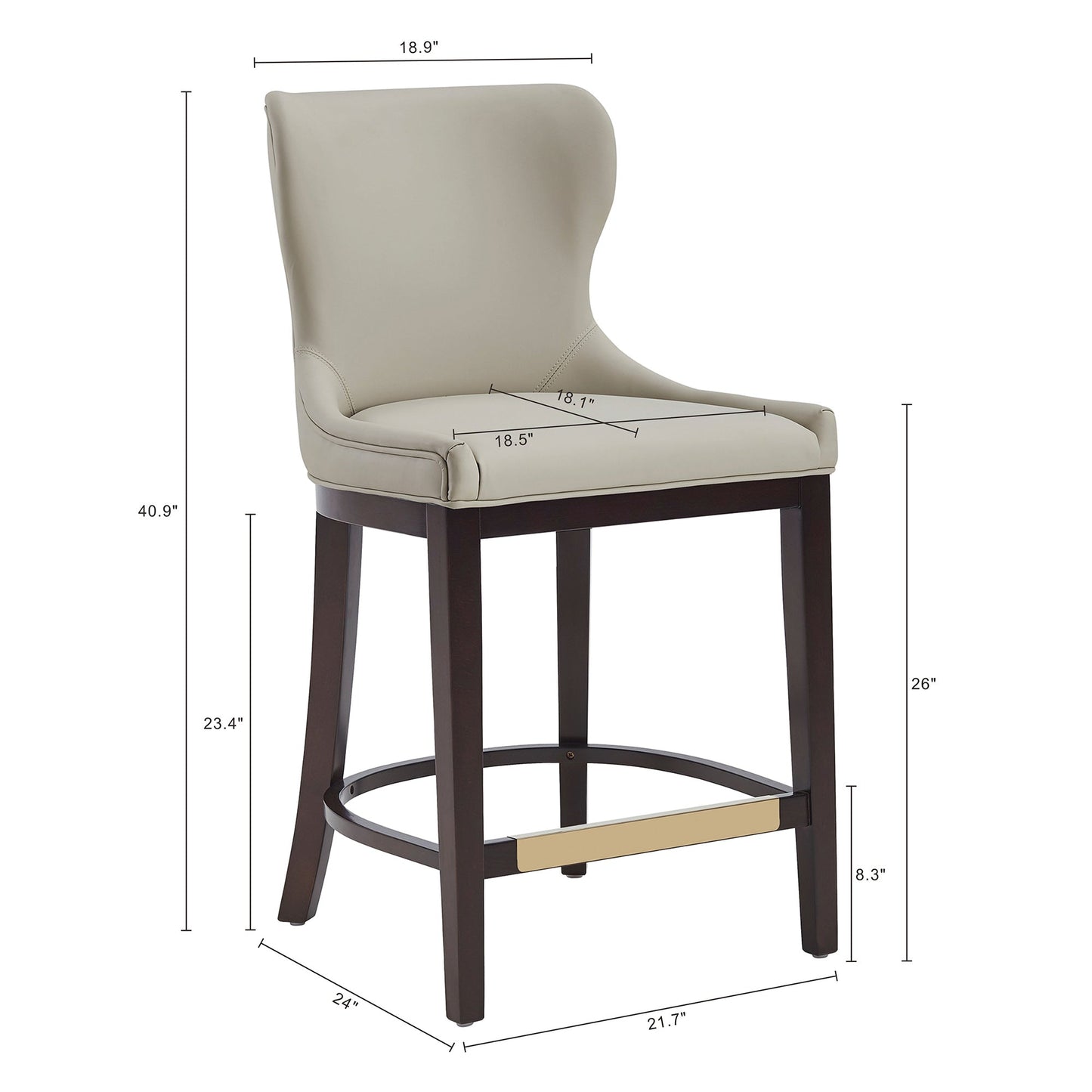 Manhattan Comfort Blair Counter Stool