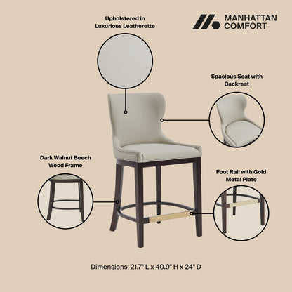 Manhattan Comfort Blair Counter Stool