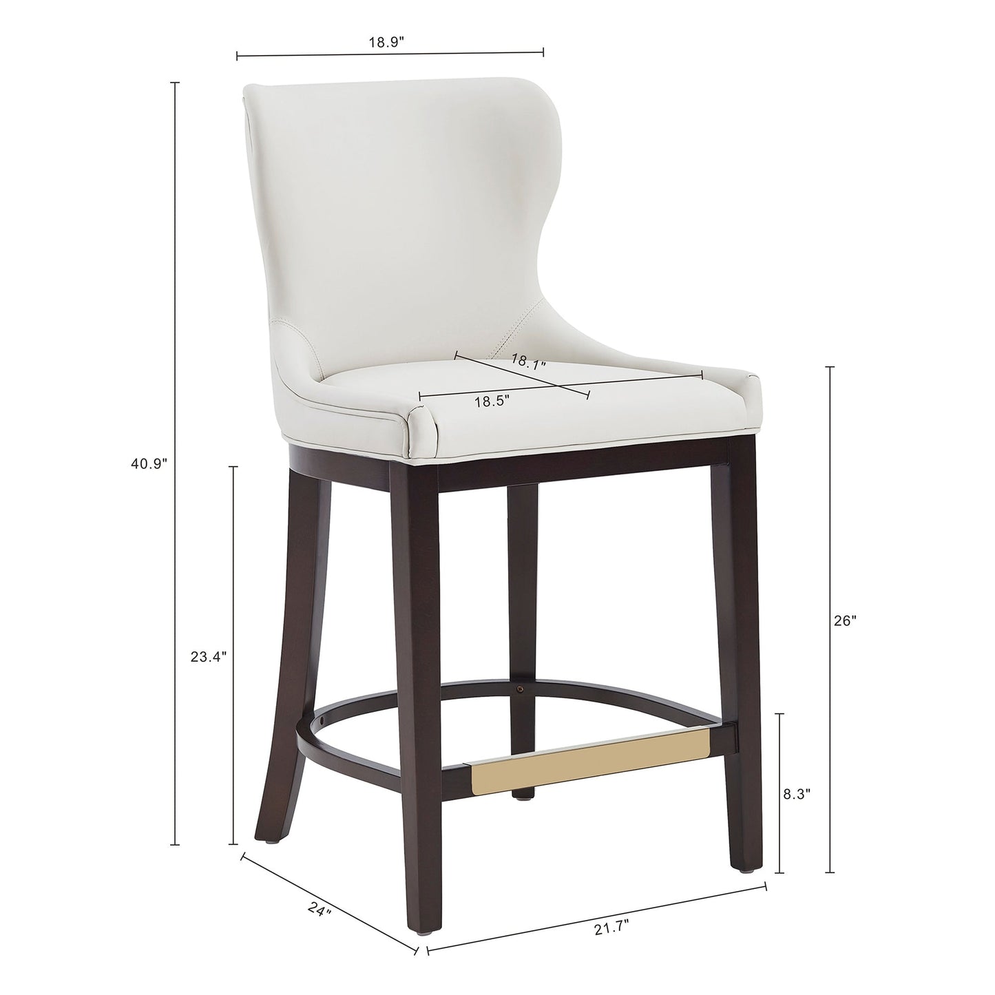 Manhattan Comfort Blair Counter Stool