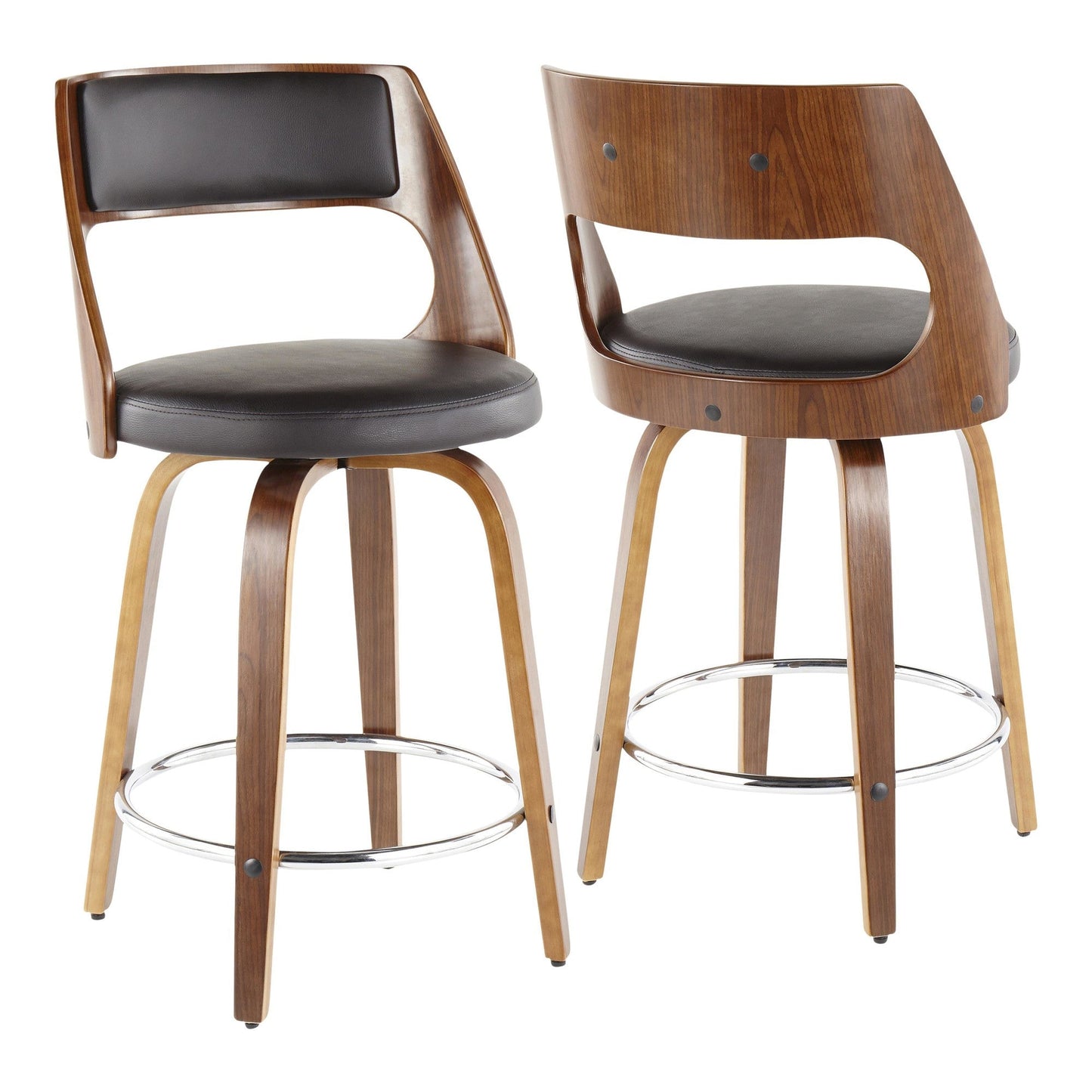 Majestic Office Furniture 24'' Fixed-Height Counter Stool - Set of 2