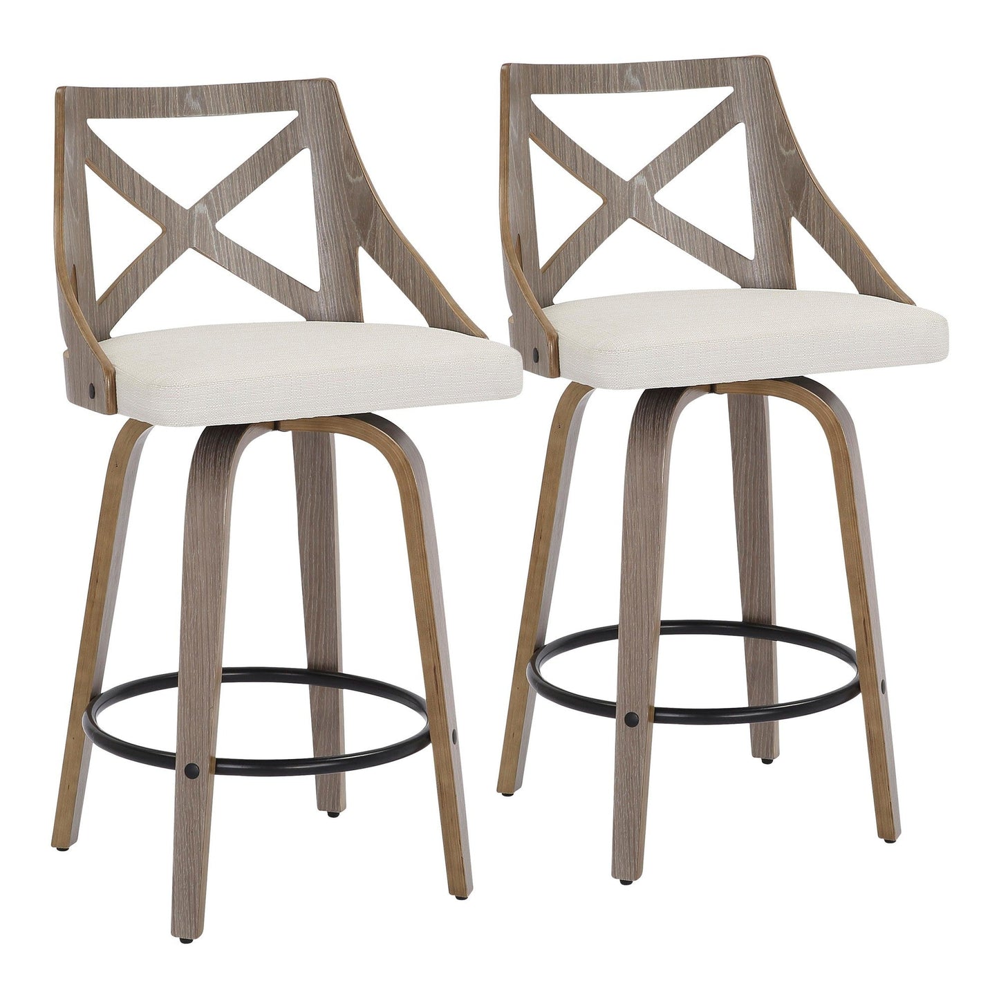 Majestic Office Furniture 26" Fixed-Height Counter Stool - Set of 2