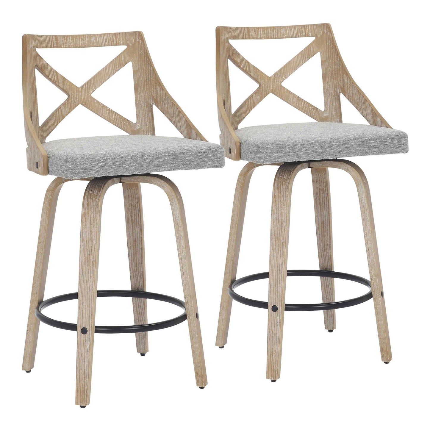 Majestic Office Furniture 26" Fixed-Height Counter Stool - Set of 2