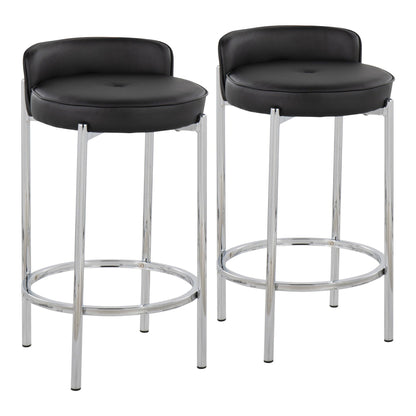 Majestic Office Furniture 26" Fixed-Height Counter Stool - Set of 2