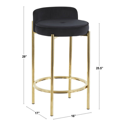 Majestic Office Furniture 26" Fixed-Height Counter Stool - Set of 2