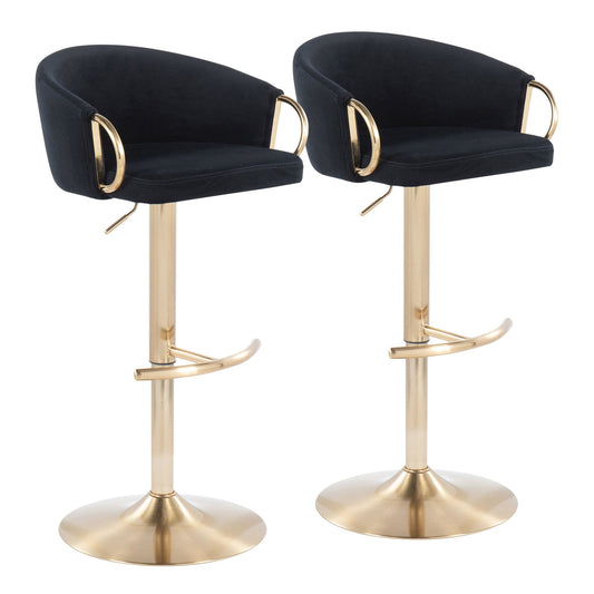 Majestic Office Furniture Adjustable Barstool - Set of 2