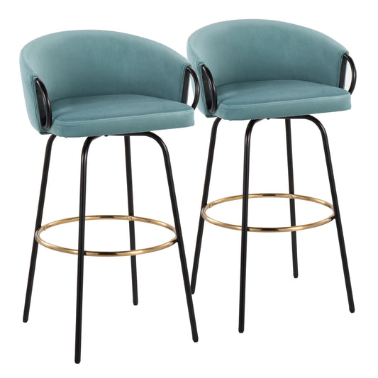 Majestic Office Furniture 30" Fixed-Height Barstool - Set of 2