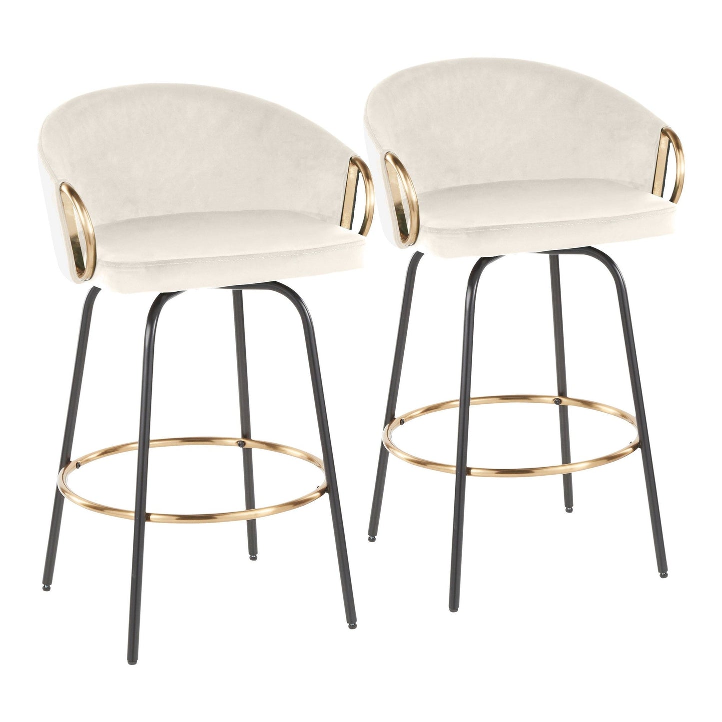 Majestic Office Furniture 26" Fixed-Height Counter Stool - Set of 2