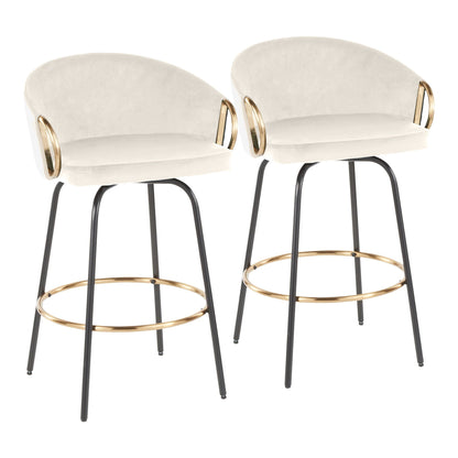 Majestic Office Furniture 26" Fixed-Height Counter Stool - Set of 2