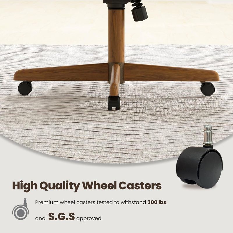 Chromcraft Douglas D9550 Casual Dining Chair Caster Swivel Tilt Fabric Dinning Chair with MOCHA farbic