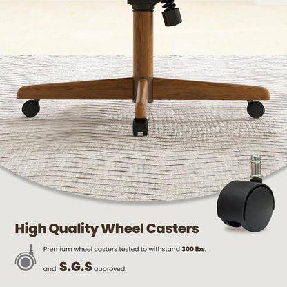 Chromcraft Douglas D9550 Casual Dining Chair Caster Swivel Tilt Fabric Dinning Chair with MOCHA farbic