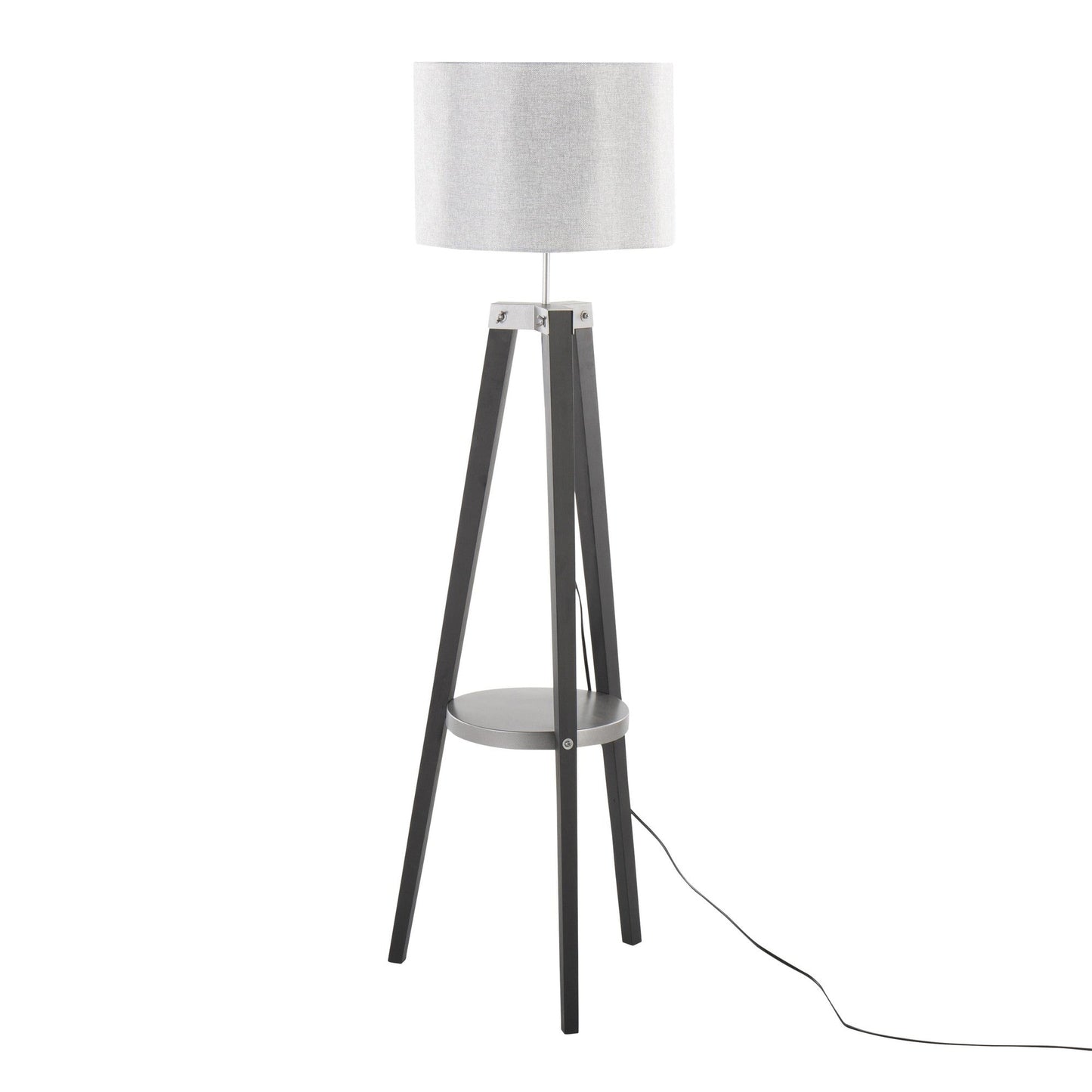 Majestic Office Furniture Shelf 58.5" Wood Floor Lamp