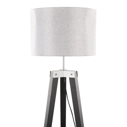 Majestic Office Furniture Shelf 58.5" Wood Floor Lamp