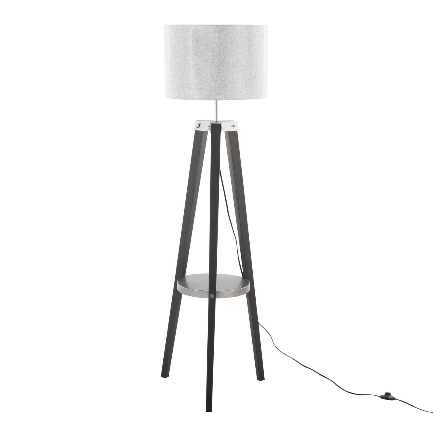 Majestic Office Furniture Shelf 58.5" Wood Floor Lamp