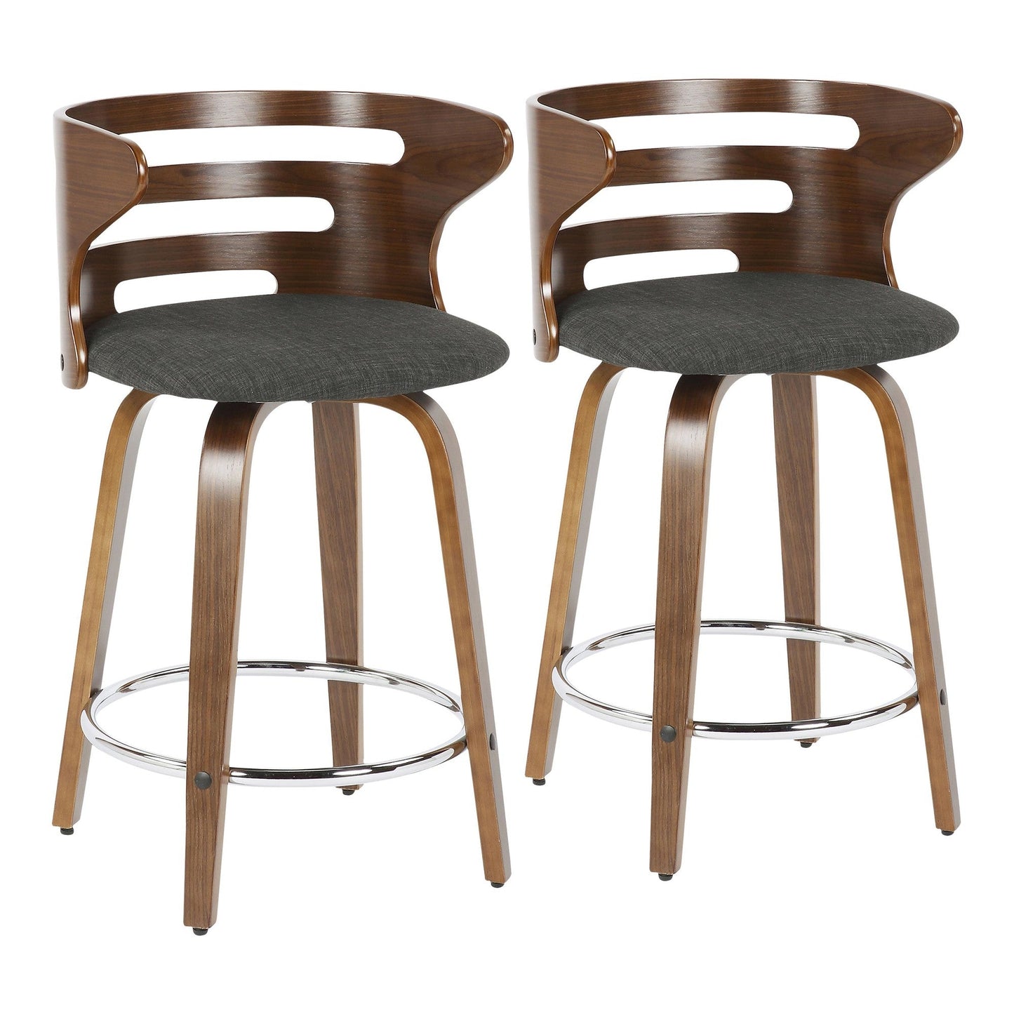 Majestic Office Furniture 24" Fixed-Height Counter Stool - Set of 2