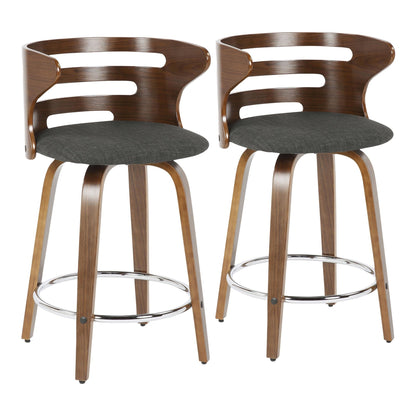 Majestic Office Furniture 24" Fixed-Height Counter Stool - Set of 2