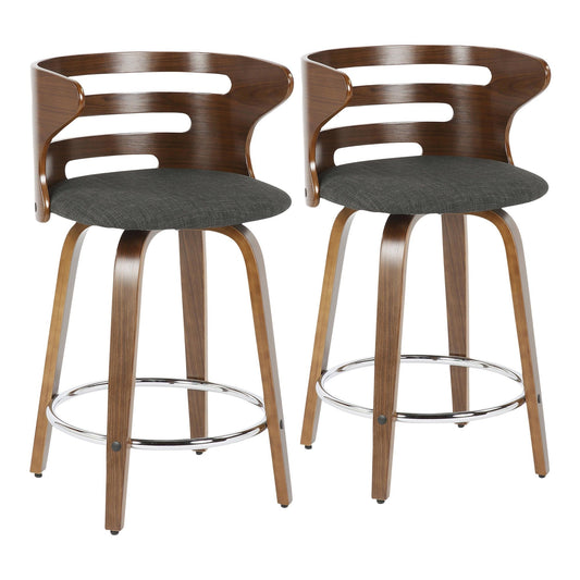 Majestic Office Furniture 24" Fixed-Height Counter Stool - Set of 2