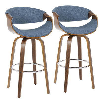 Majestic Office Furniture 30'' Fixed-Height Barstool - Set of 2