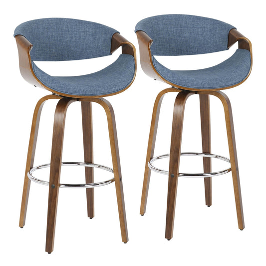Majestic Office Furniture 30'' Fixed-Height Barstool - Set of 2