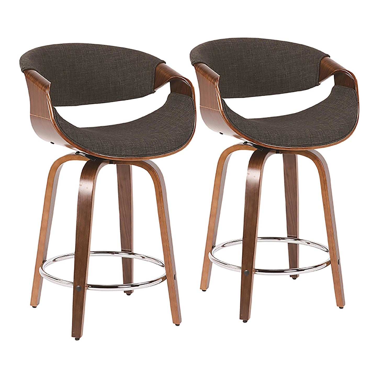 Majestic Office Furniture 24'' Fixed-Height Counter Stool - Set of 2