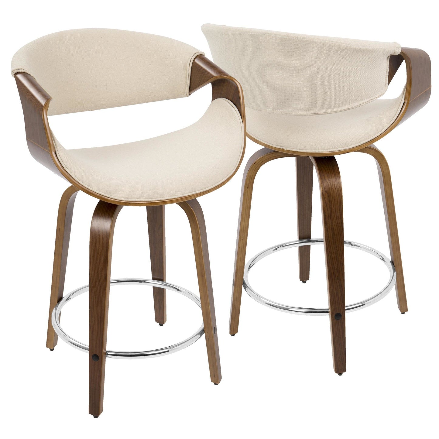 Majestic Office Furniture 24'' Fixed-Height Counter Stool - Set of 2