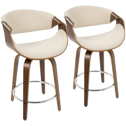 Majestic Office Furniture 24'' Fixed-Height Counter Stool - Set of 2