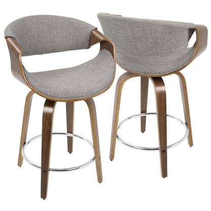 Majestic Office Furniture 24'' Fixed-Height Counter Stool - Set of 2