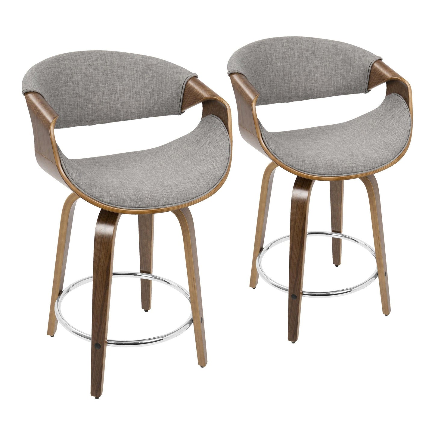 Majestic Office Furniture 24'' Fixed-Height Counter Stool - Set of 2