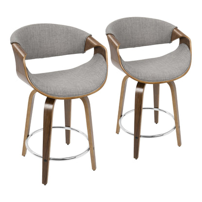Majestic Office Furniture 24'' Fixed-Height Counter Stool - Set of 2