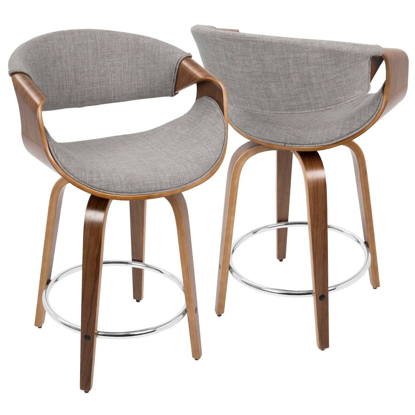 Majestic Office Furniture 24'' Fixed-Height Counter Stool - Set of 2