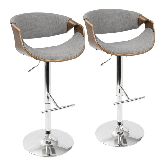 Majestic Office Furniture Adjustable Barstool - Set of 2