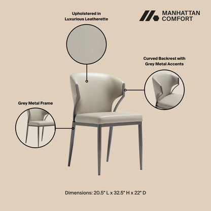 Manhattan Comfort Kirsten Dining Chair - Set of 2