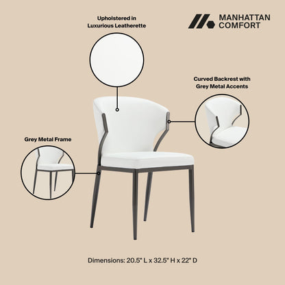 Manhattan Comfort Kirsten Dining Chair - Set of 2